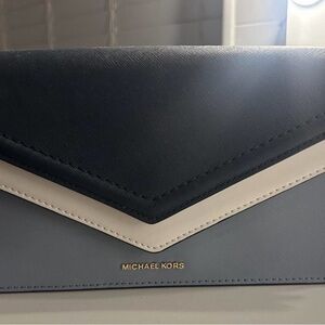 Michael Kors Black and Cream Clutch